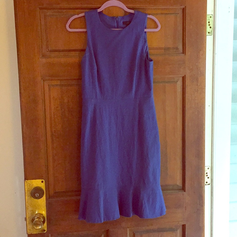 J. Crew Blue Sleeveless Dress